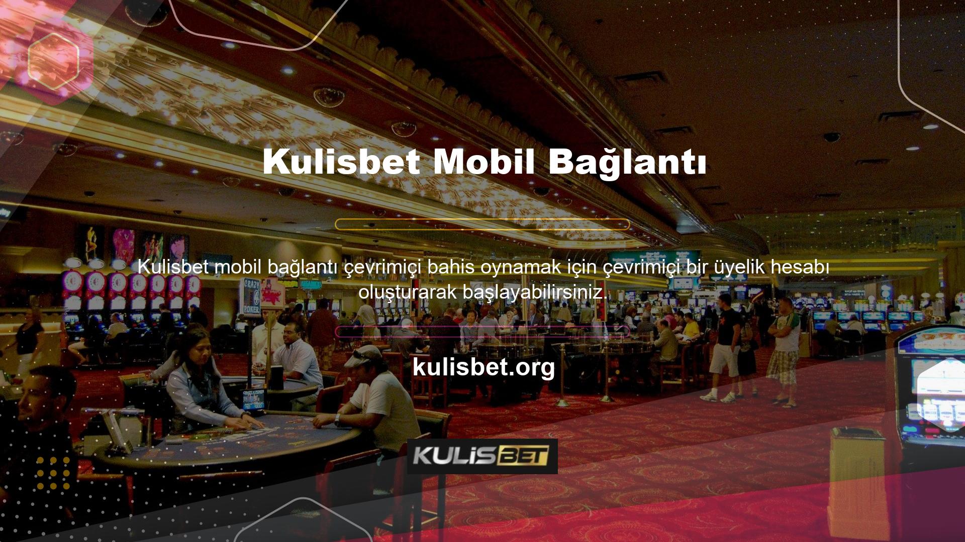 Kulisbet mobil üyelik formunu doldurun